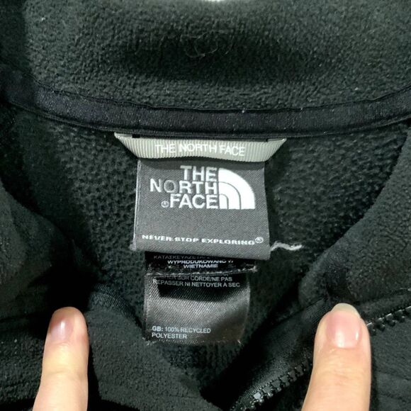 Men's The North Face Fleece Zip Up Jacket in Black Size Medium. #127 - Picture 4 of 6